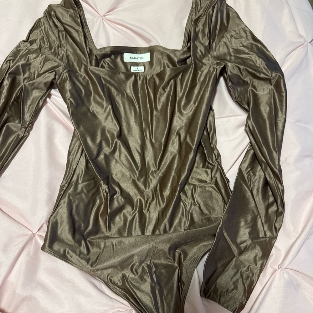 Aritzia babaton Women's Brown bronze Bodysuit